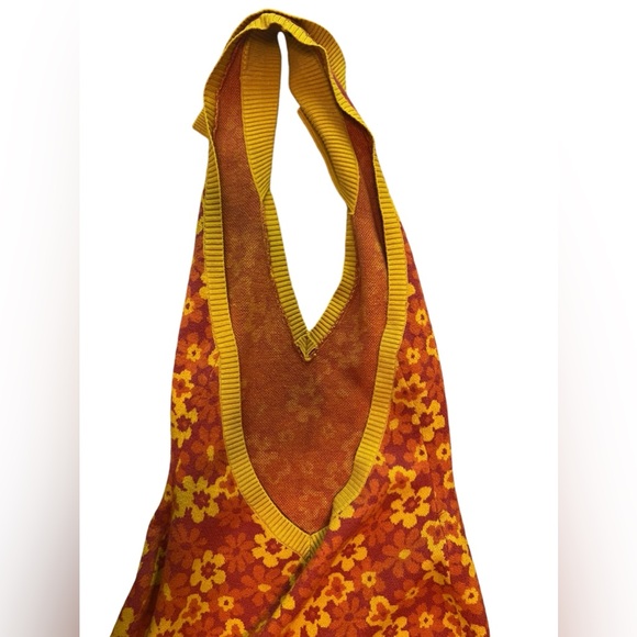 Nasty Gal Floral V Neck Collar Knitted Mini Dress‎ - Picture 11 of 12